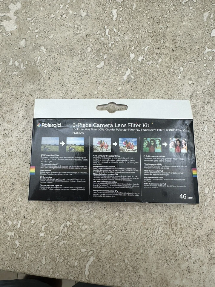 Polaroid 3 Piece Close Up Camera Lens Filter Kit 46mm Diopter PL3FIL46 - Image 4 of 4