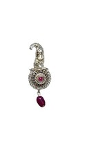 Men Hat Wedding Groom Kalangi Brooch Sikh Dastar Traditional Turban Kalgi