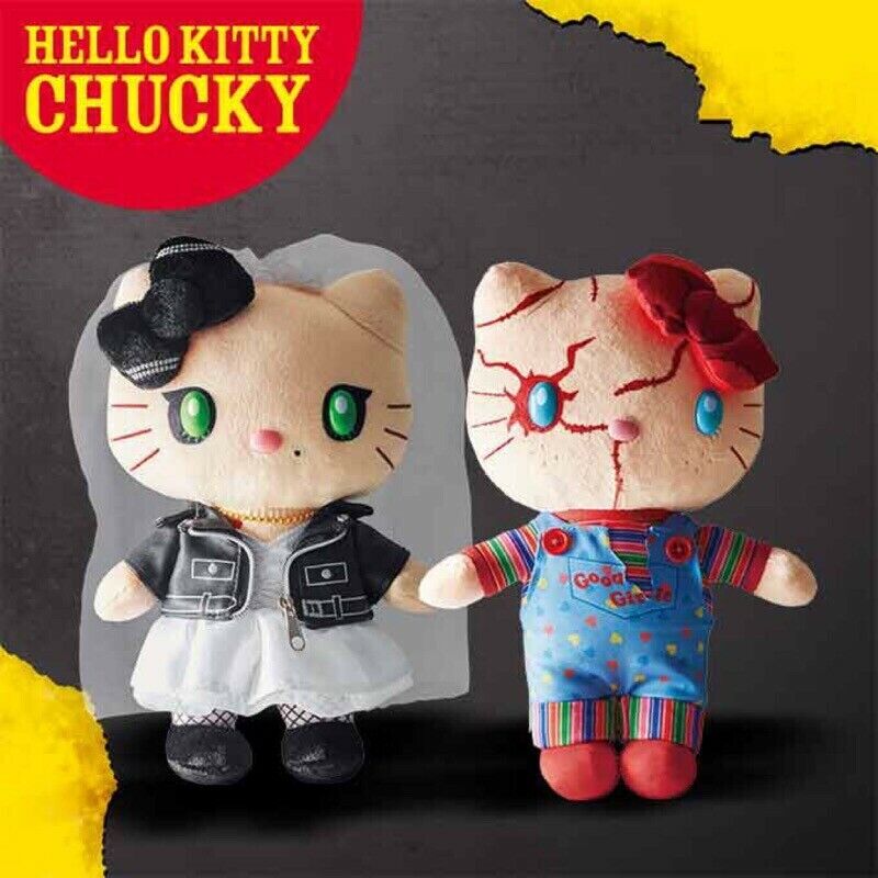 Hello Kitty Chucky Tiffany Child's Play 9" Plush Doll USJ Halloween Horror USA