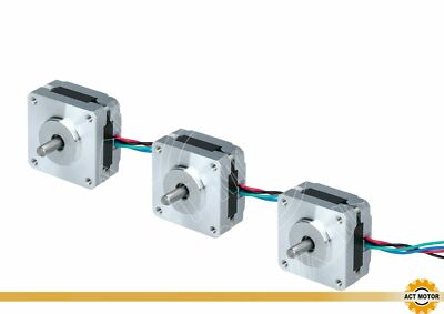 3PCS Schrittmotor Nema 16 Stepper Motor 0,09Nm 0.42A 20mm Länge Φ5mm Shaft