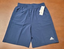 Adidas 3 stripes boys XL 18/20 Aeroready new navy shorts with pockets