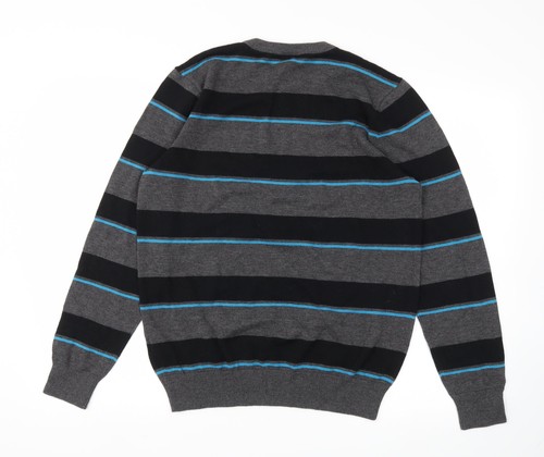 jd Mens Black Argyle/Diamond Acrylic Blend Sweatshirt Size M - Picture 2 of 12