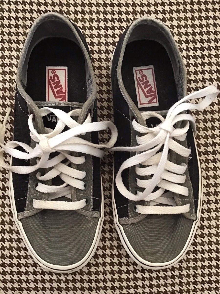 Vans Low Top Skateboarding Shoe, Mens 8, Black And Gray  display picture 3