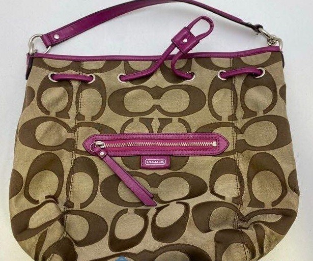 Coach Daisy Bag F25675 Signature Outlines Drawstring … - Gem