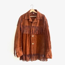 1970's Vintage Western Woodstock Hippie Leather Fringe Boho Style Jacket
