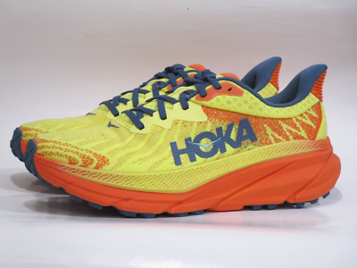 HOKA ONE ONE Challenger ATR 7 Men Sz 7 Trail Running Shoes Orange/Yellow Sneaker Hoka Challenger ATR 7 - Lemonade - Squash – Fit2Run main image 4