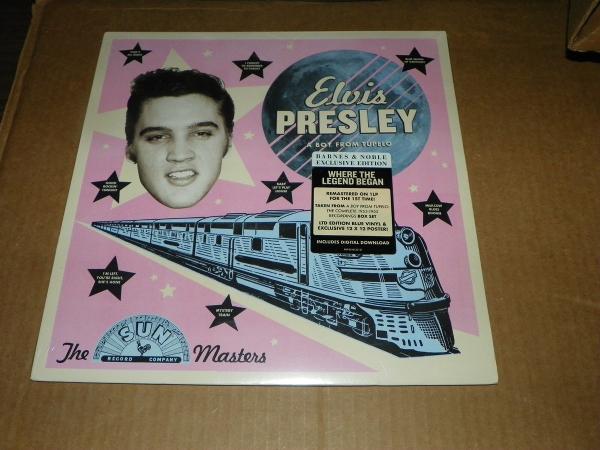 ELVIS PRESLEY-A BOY FROM TUPELO* LP BLUE VINYL W/ POSTER-NEW-FREE 