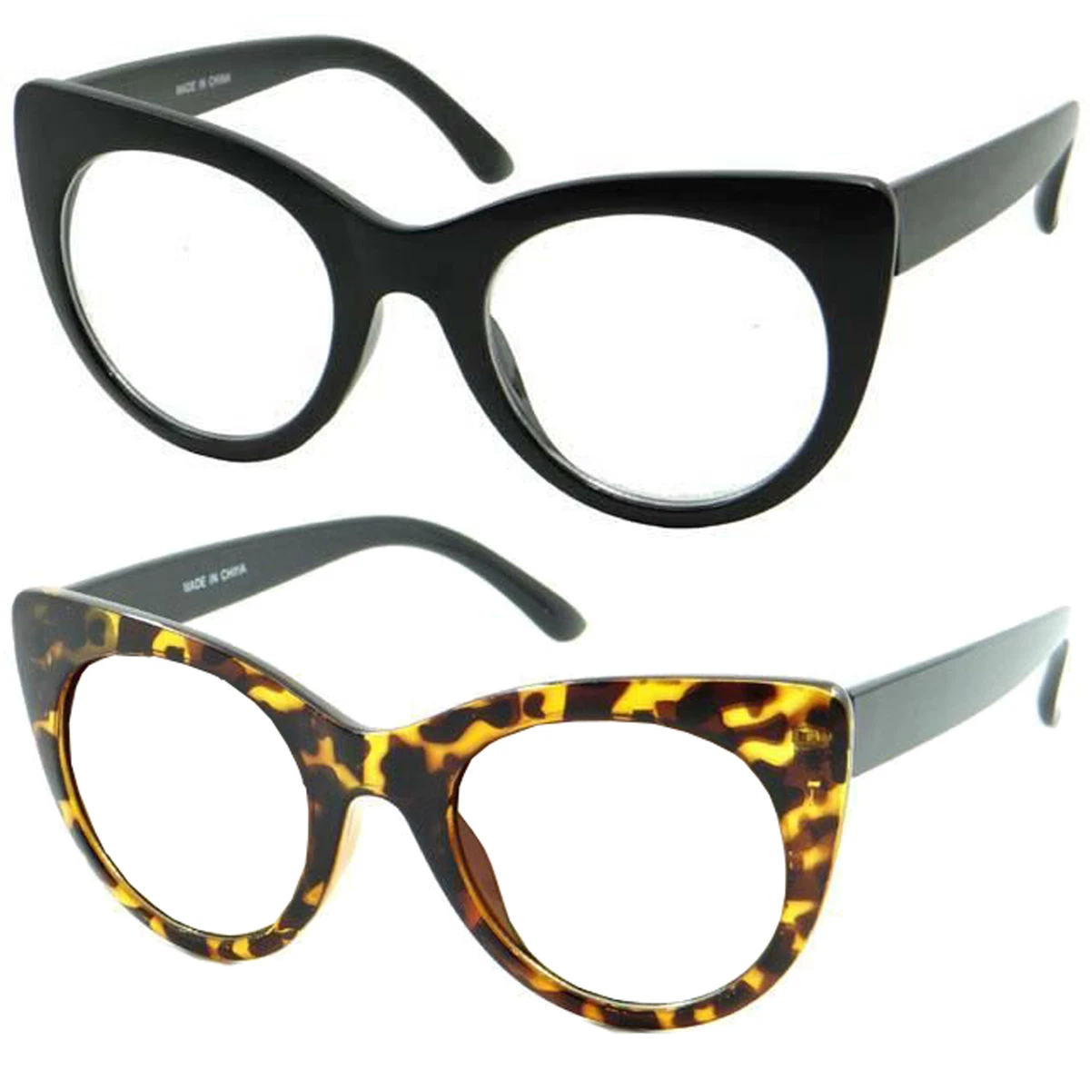 Cat eye cheap geek glasses