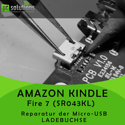 REPARATUR Austausch Micro USB Ladebuchse Anschluss Amazon Kindle Fire 7 SR043KL