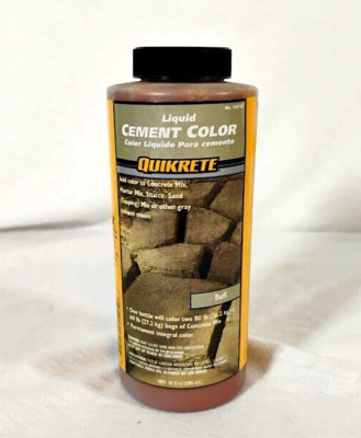 Quikrete  10 oz. Liquid Cement Color  Buff No1317-02 Concrete Mortar Sandmix New