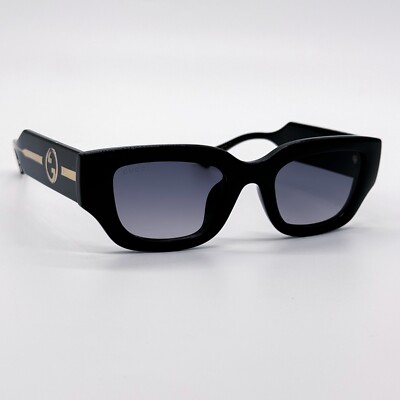 NEW GG1558SK 001 GUCCI BLACK GREY SQUARE WOMEN GUCCI SUNGLASSES s-l400.jpg main image 4