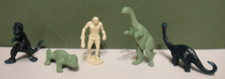 Marx  Others Plastic Dinosaur  Caveman Lot Of 5 Prehistoric Playset