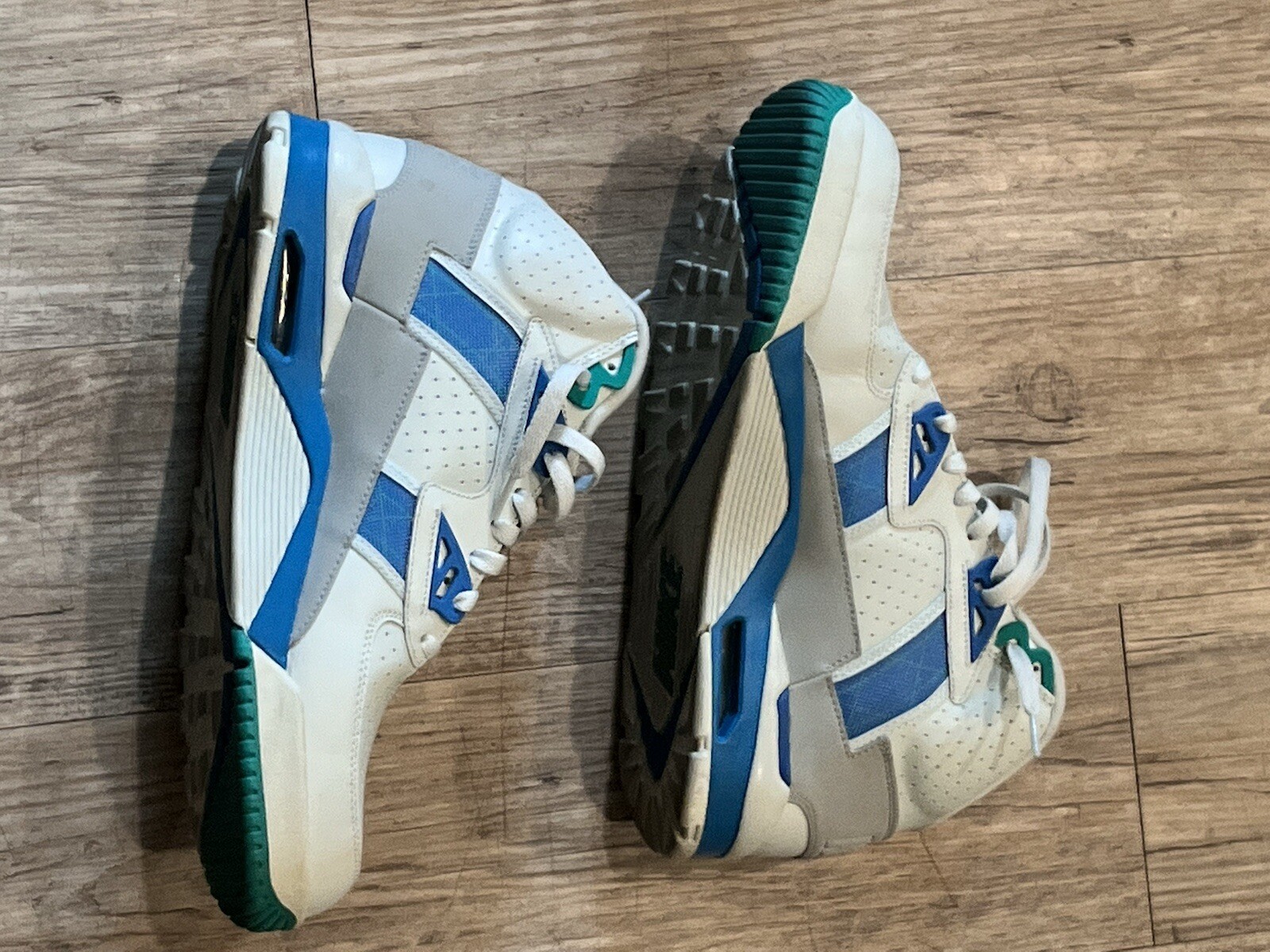 Size 13 - Nike Air Trainer SC High Grey Blue Orbit Seattle Seahawks NFL image 6