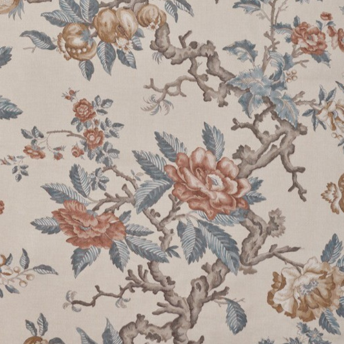 GUY GOODFELLOW CURTAIN FABRIC DESIGN Garsington 4.8 METRES RUSSET 100% LINEN