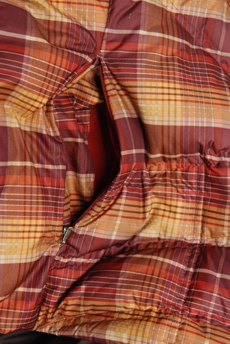 Patagonia Women's Quilted Goose Down Puffer Hooded Vest, Brown Plaid, M Medium - Picture 5 of 8