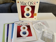 Apple Mac Os 8 1997 Operating System Retail Box W Cd-rom Floppys