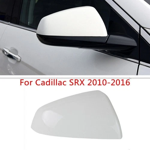 White Right Side Rearview Mirror Shell Cover Cap Fit For Cadillac SRX 2010-2016