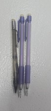 Lot of 3 Paper Mate Z-Grip Mechanical Pencils 0.9mm Purple Pentel Clear Gray