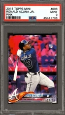 2018 Topps On Demand Mini Variations Pink Ronald Acuna Jr. RC ROOKIE 20/25 PSA 9