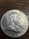 1960 Uncirculated Franklin Half Dollar Actual Coin. Better grade Coin