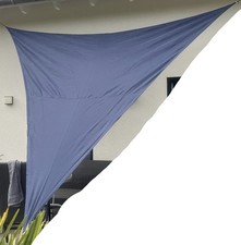 Garten-Sonnensegel Dreieck Blau Sonnen- und Sichtschutz Terrasse UV-Schutz