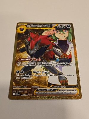 N's Zoroark ex 189/159 Sv09 Pokemon Journey Together Holo Gold