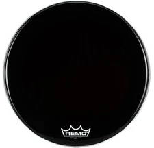 Remo Powermax Ebony Crimplock Bass Drumhead - 28 inch (2-pack) Bundle