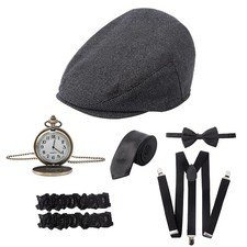 Roaring 20s Costumes for Men 1920s Mens Outfit Great Gatsby Accessories Gangs...