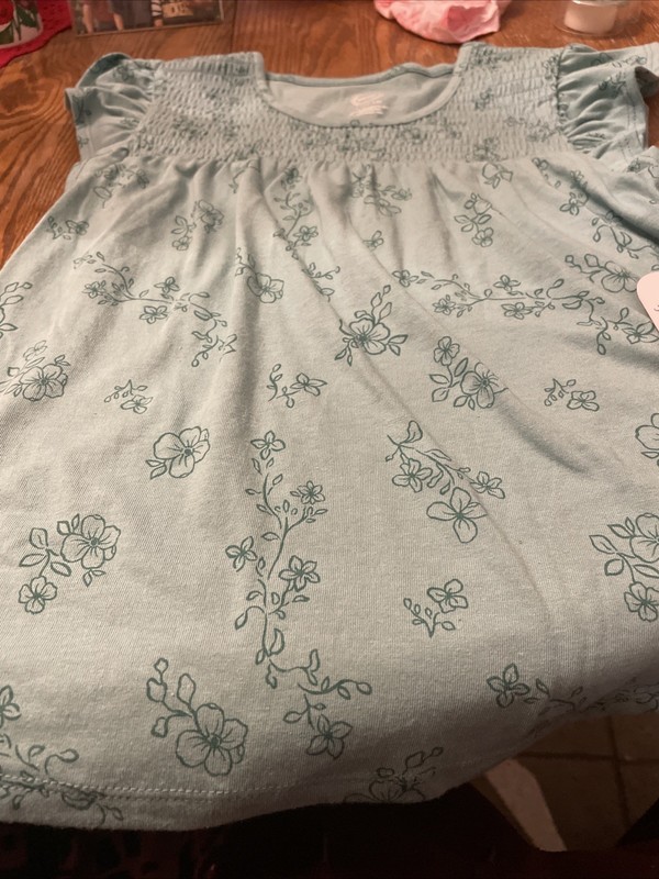 Ruffle Knit Top, Size 10-12, New, Wonder Nation Brand