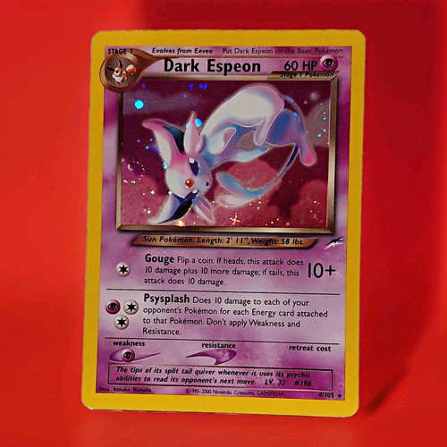 Dark Espeon 4/105 Neo Destiny Holo Swirl