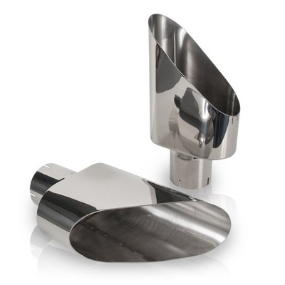 Stainless Works 782300 Slash Cut Big Oval Exhaust Tips 3'' Inlet