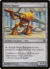 Brass Squire - Foil Mirrodin Besieged MP MTG