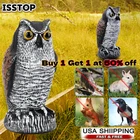 Owl Decoy Statue Protect Garden Yard Scare Bird Away Pigeon Repellent Scarecrow
