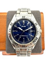 SEIKO ALBA Quartz Watch Unisex V501-0DA0 34mm From Japan -e325