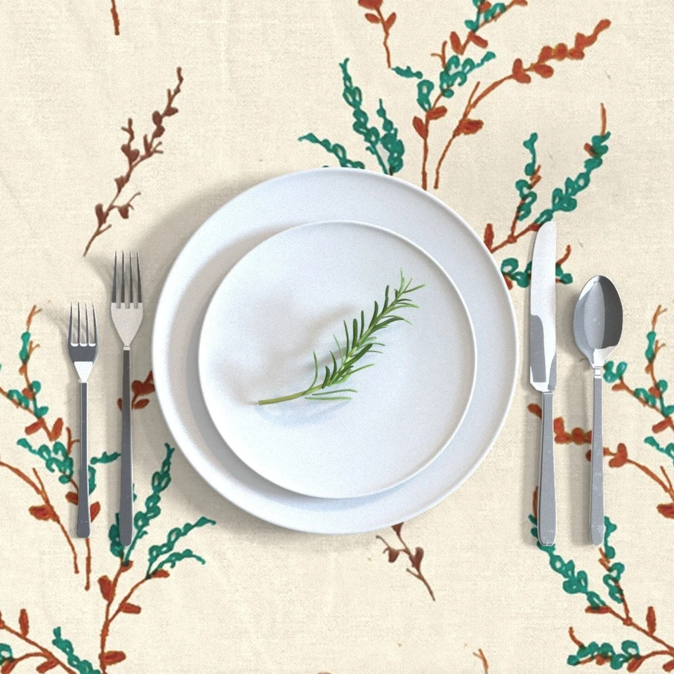 Carmella Floral Beautiful Italian Floral Printed Tablecloth - Image 2 of 4