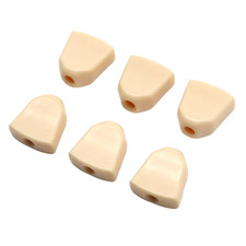 6Pcs Cream Trapezoid Guitar Tuning Pegs Buttons Plastic Machine Heads Buttons