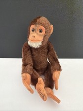 1950 s German Steiff JOCKO Mohair Monkey Toy Jointed Glass Eyes 9 inches