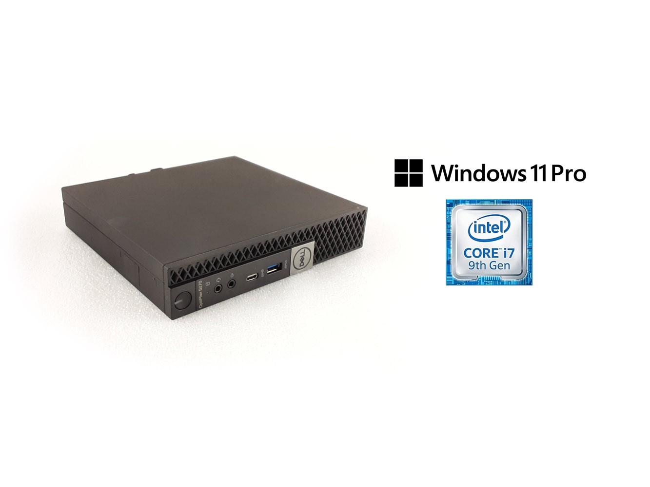 Dell Optiplex 5070 Micro i7-9700T 16GB DDR4 RAM 256GB SSD Win11Pro