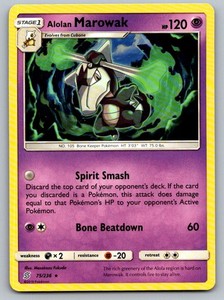 alolan marowak pokemon card 057/159 Journey Together 2 Toys & Games Fire Rarity Alolan Marowak | Team Up
