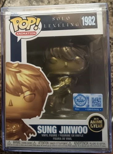 Funko Pop! Sung Jinwoo 1982 Gold Anime of the Year Edition w/Protector Case - product listing photo