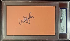 WILLIE NELSON SIGNED INDEX CARD PSA ENCAPSULATED ON THE ROAD AGAIN VINTAGE RARE