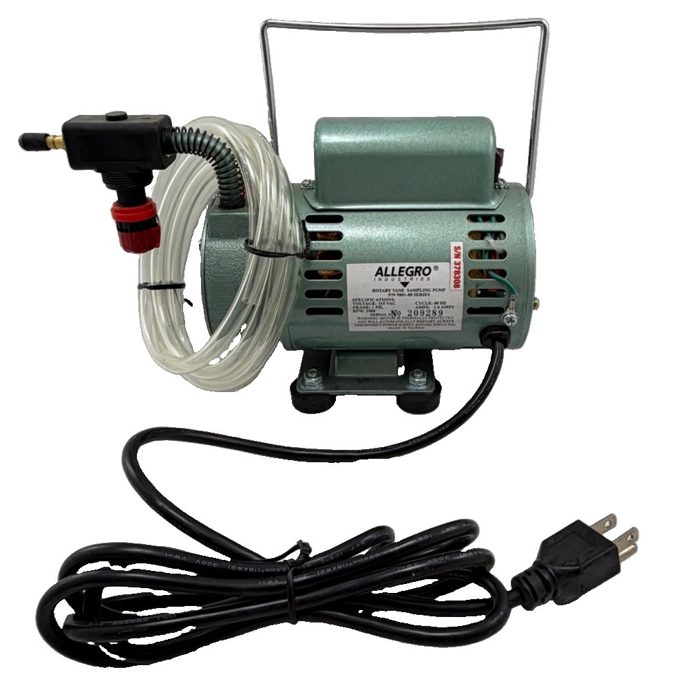 Allegro Industries 9801-88 Rotary Vane Air Sampling Pump 115V 1/10HP 1.0 CFM