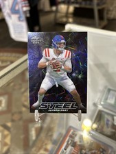 2023 Leaf Trinity Steel S-44 Jaxson Dart Rookie Card RC Blue Lazer SSP /99!!!