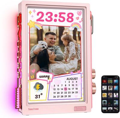 10.1'' Wifi Digital Picture Frame - 64GB, Free App, No Fees, Upload Photos & More