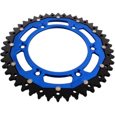 Kettenrad ZF Dual 46Z 520, blau - Hochwertiges Duraluminium XC Supermoto LC4-E S