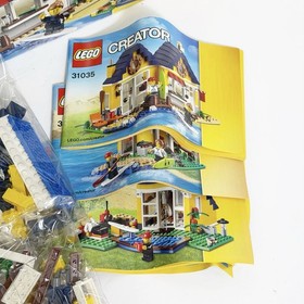 LEGO Beach Hut 31035 Creator 3 in 1 Complete Set 286 Pieces Sealed Bags