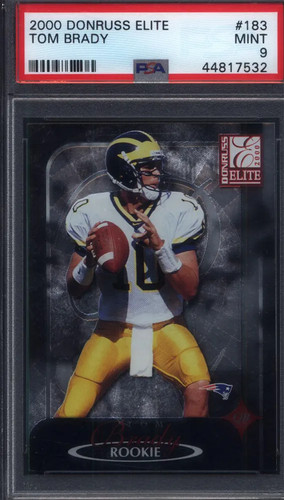 Tom Brady #183 2000 Panini Donruss Elite card