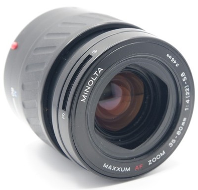 MINOLTA MAXXUM AF ZOOM 35-80mm 1:4 (22)-5.6 46mm Camera Lens USA Seller