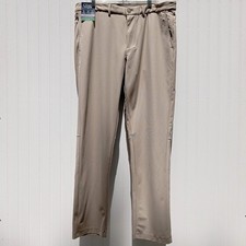 NWT CHAPS Dress Pants Mens 42 x 32 Beige Performance Golf Slim Fit Comfort