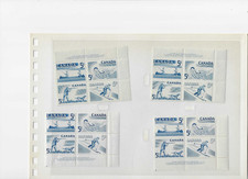 CANADA SC. 365-368  7 PB + 1 BLOCK MNH ( Lot 9101)